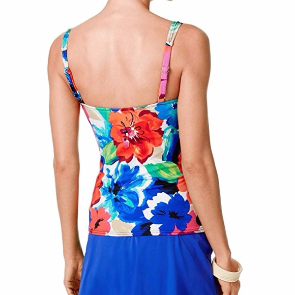 Tankini Top $65 Retail Floral-Print (524220) - Picture 3 of 6